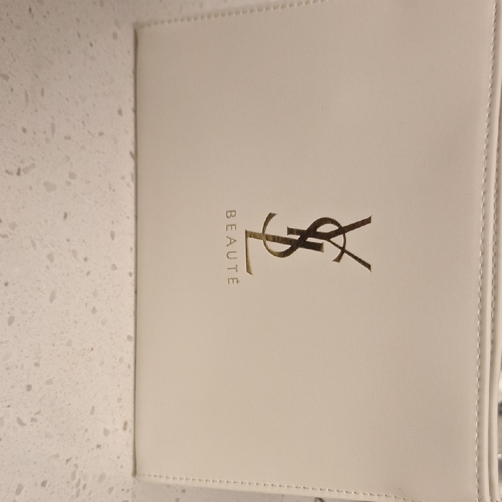 Yves Saint Laurent Cream Cosmetic Bag